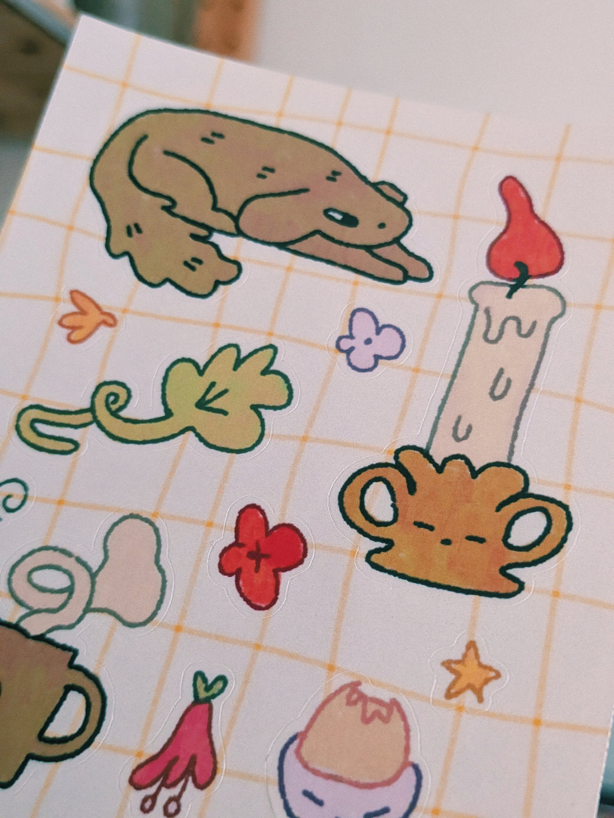 cosy sticker sheet