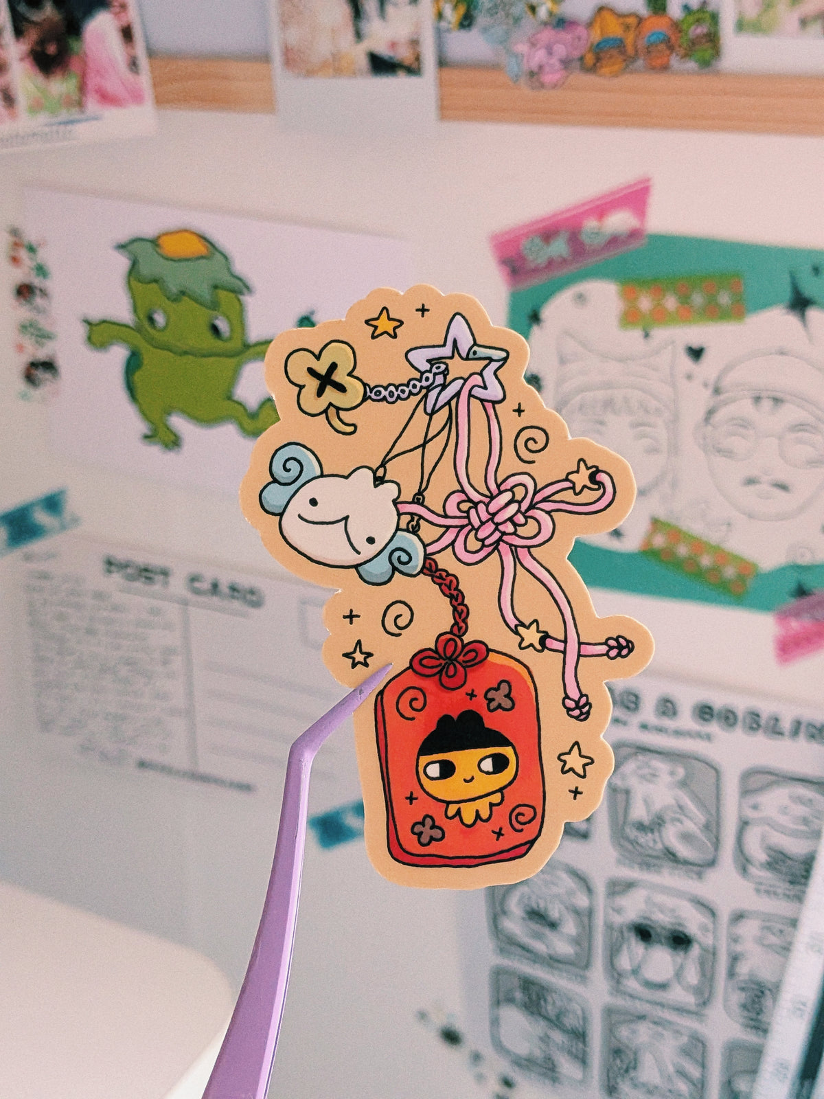 tama keyring sticker