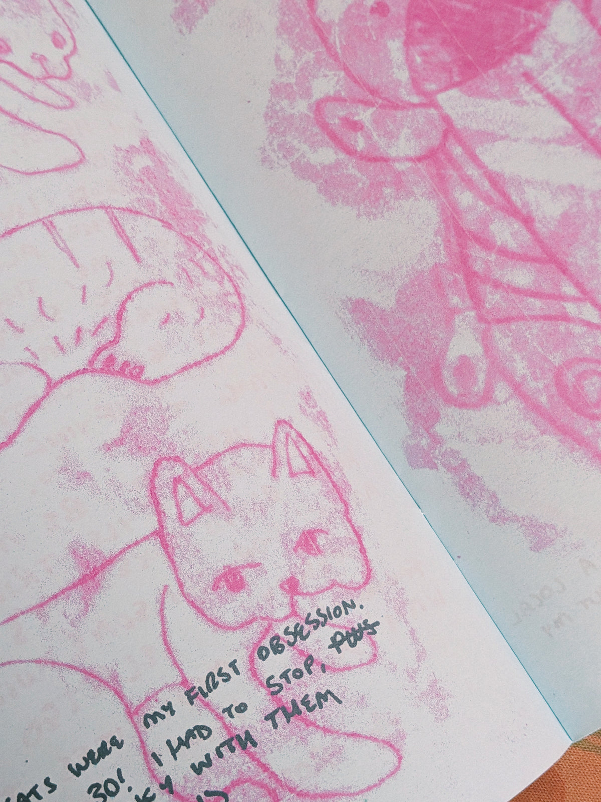 bric-a-brac monoprint zine
