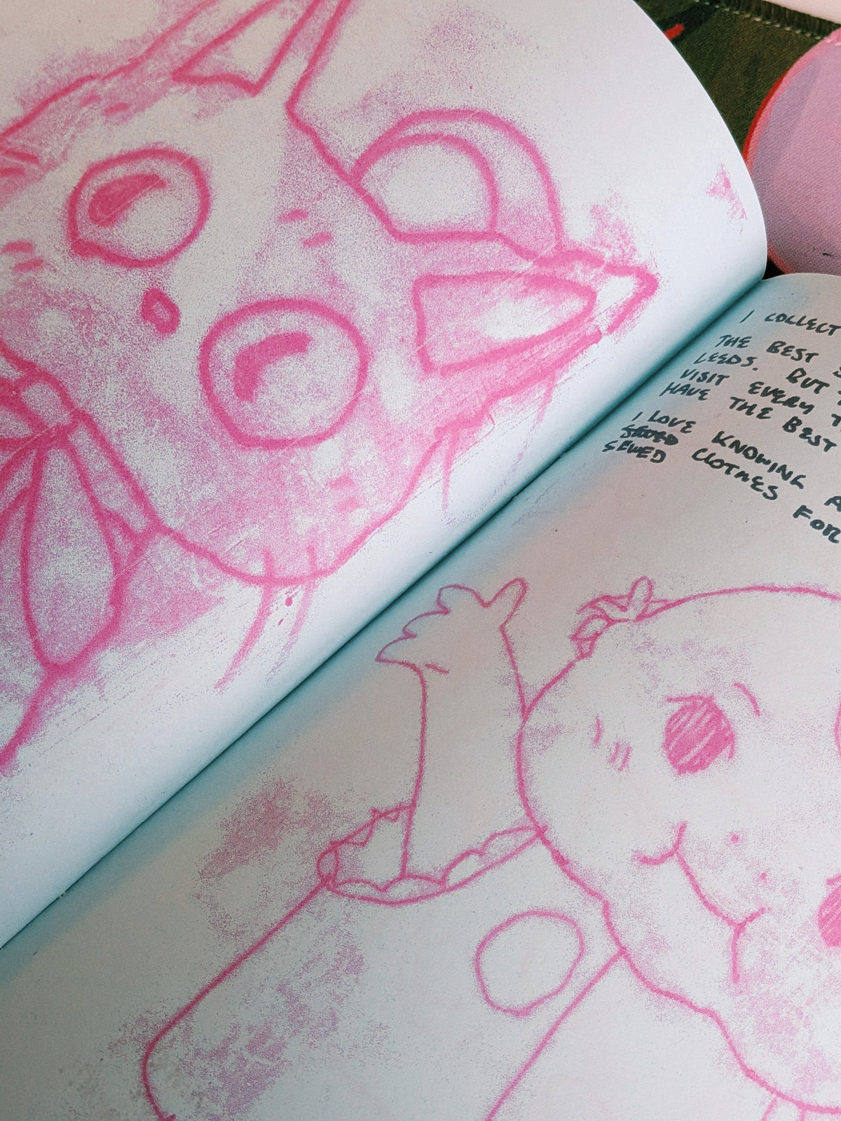 bric-a-brac monoprint zine