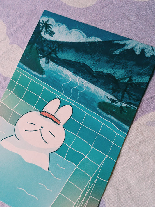 onsen bunny print 6x4